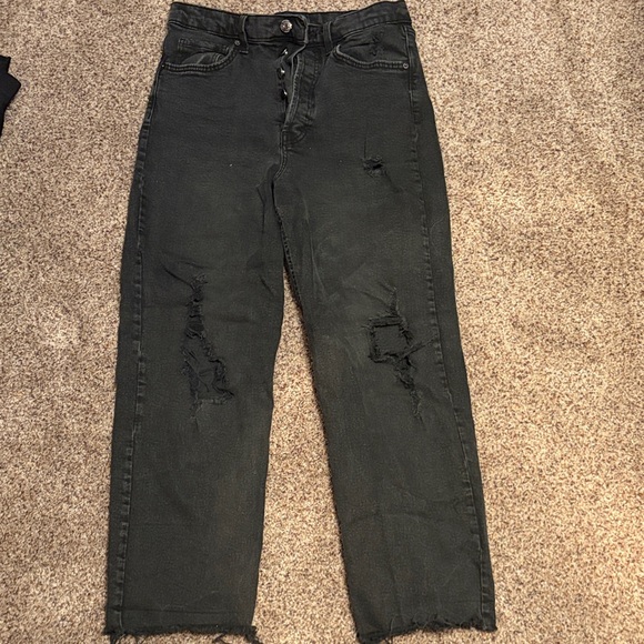 Wild Fable Black Distressed Ankle Pants - Picture 1 of 2